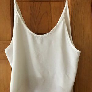 BRANDY MELVILLE White Sheer Tank Top